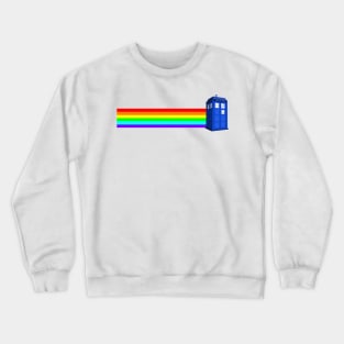 Rainbow Tardis Crewneck Sweatshirt